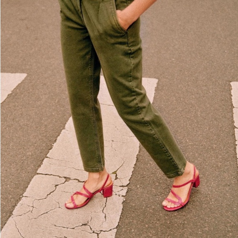 Sezane Leon kaki pants, size french 34